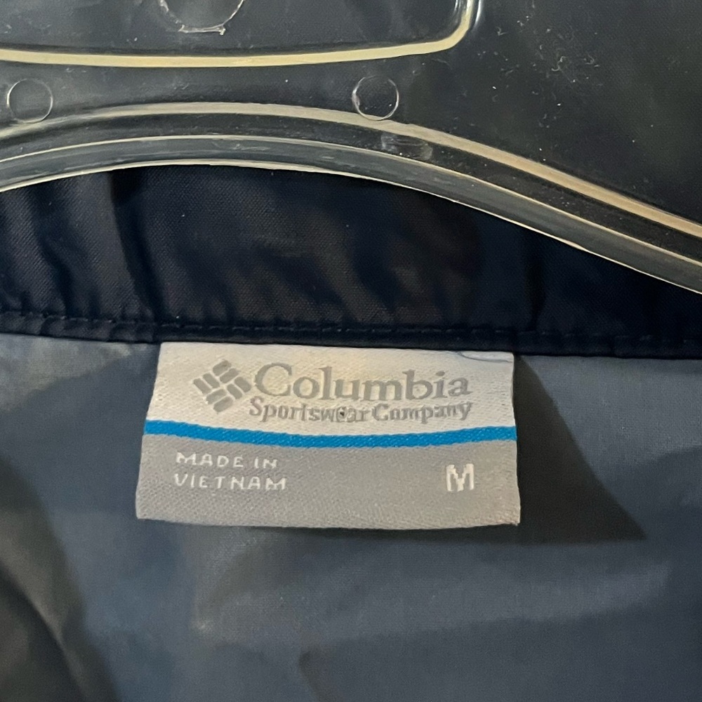 Columbia Blue and Black Windbreaker Jacket - Picture 4 of 4